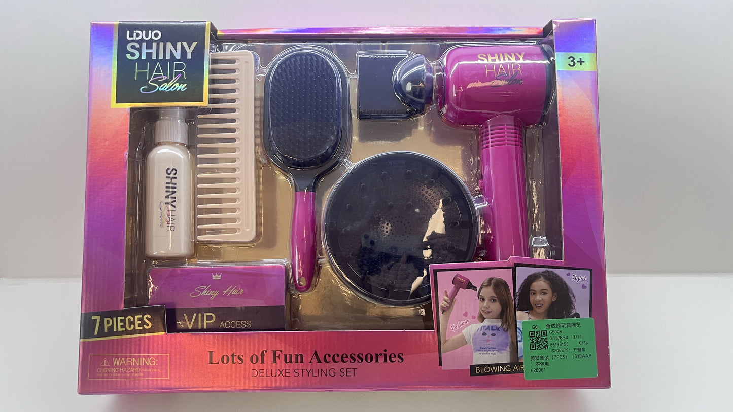 💖✨ Set de Belleza Fashion Girl – Kit de Peinado con Secador y Accesorios 💇♀️🌟