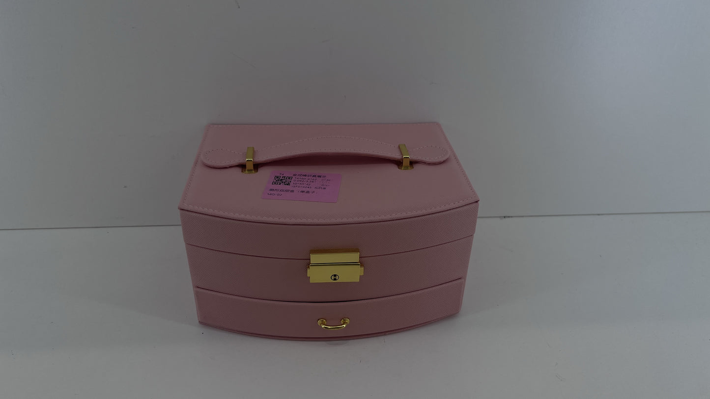 💗✨ Joyero Elegante con Espejo y Múltiples Compartimentos – Estilo y Organización en un Solo Lugar 🎀🛍️