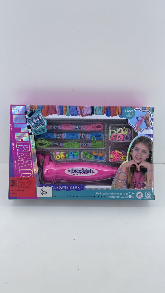 🌈 Kit Eléctrico para Hacer Pulseras – Máquina Tejedora + Accesorios Completo