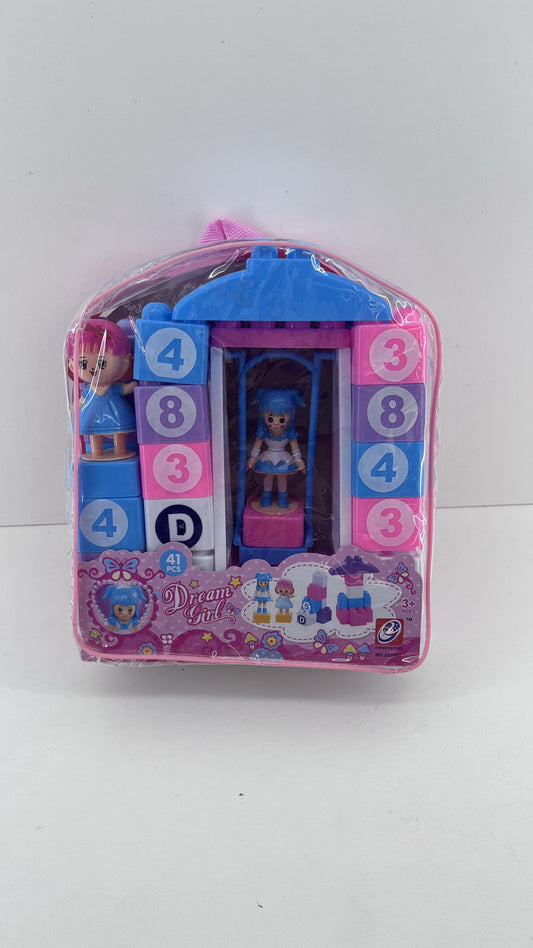 🎀🏰 Set Dream Girl – Bloques de Construcción con Muñequita 🌟👧