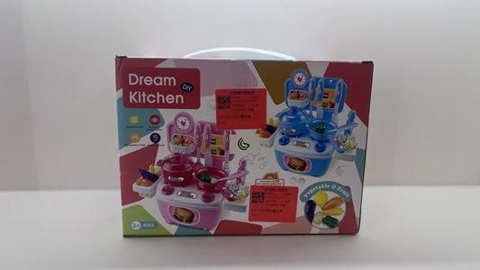 🍳🎀 Mini Cocina Infantil Rosa – Juego Completo con Utensilios y Alimentos ✨👧