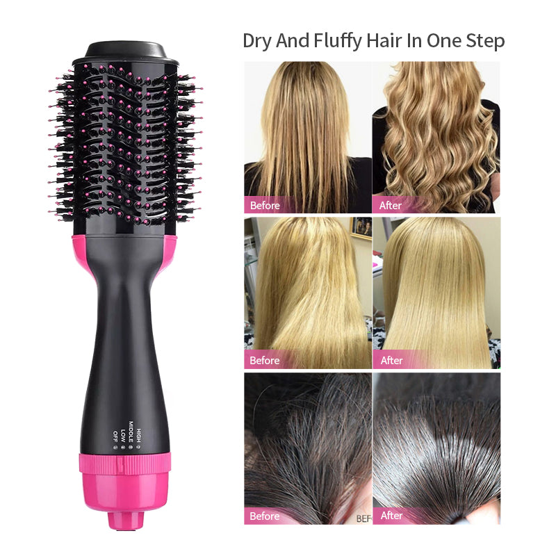 Cepillo Secador de Cabello Multifuncional – Alisador, Voluminizador y Moldeador Profesional