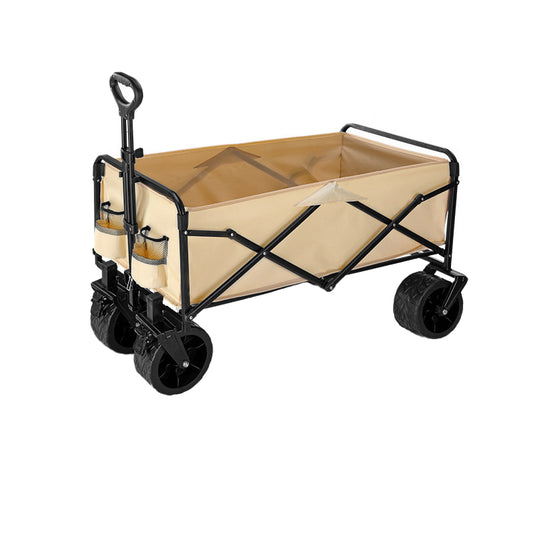 Carrito de Camping Plegable con Contenedor Rodante – Ideal para Picnics, Playa y Reuniones al Aire Libre