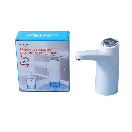 Dispensador de Agua Automático Portátil de Acero Inoxidable – Compatible con Botellas y Recargable USB
