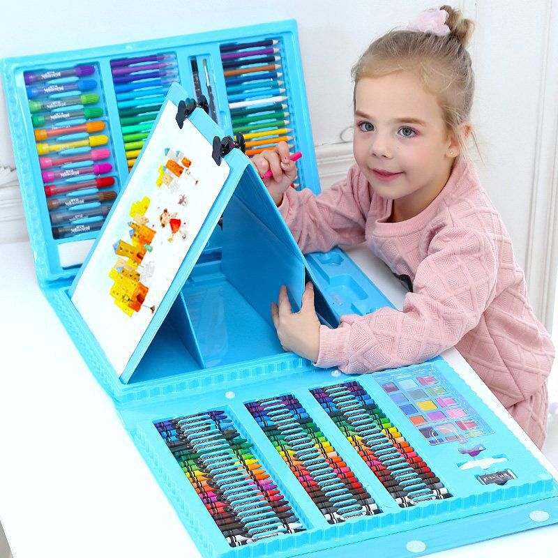 Set de Arte Completo – Pinceles, Rotuladores y Material de Dibujo para Niños y Artistas