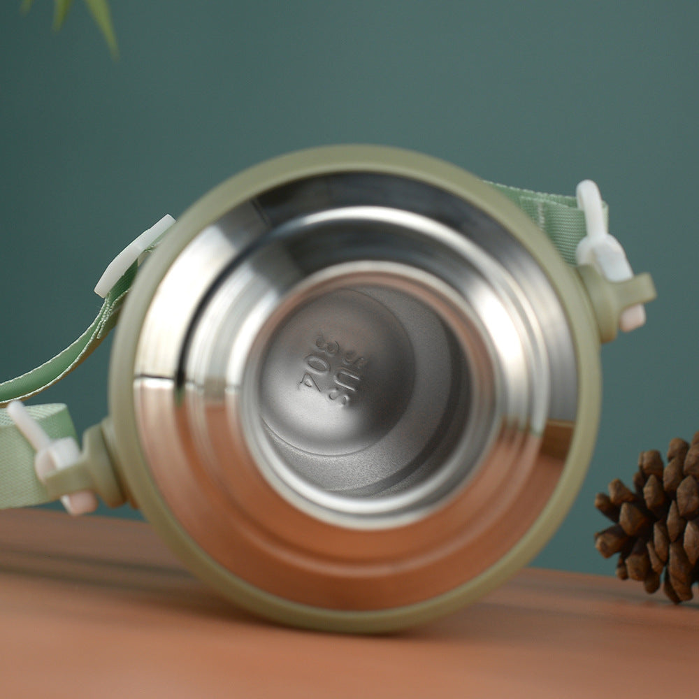 Termo Compacto Portátil con Asa – Botella Térmica de Diseño Moderno