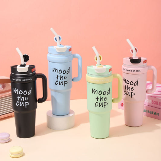 Termo Mood The Cup con Asa – Botella Térmica con Tapa Antiderrame
