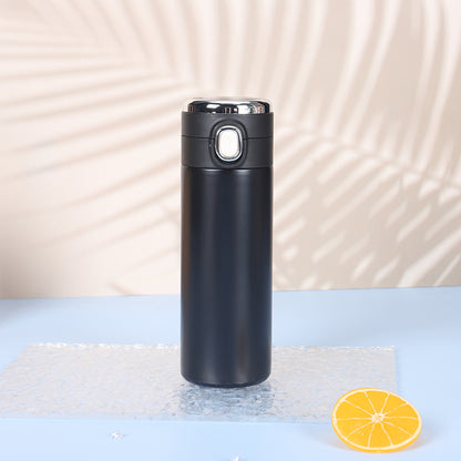 Termo de Acero Inoxidable con Botón Automático – Botella Térmica Hermética de Alta Calidad