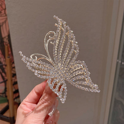 Pinza de Pelo Mariposa de Lujo con Brillantes – Estilo Coquette / Glam Elegante