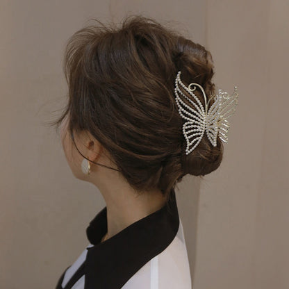 Pinza de Pelo Mariposa de Lujo con Brillantes – Estilo Coquette / Glam Elegante