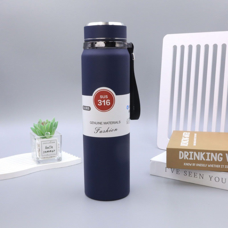 Termo Metálico Mate de Alta Calidad – Botella Térmica con Aislamiento y Tapa Hermética