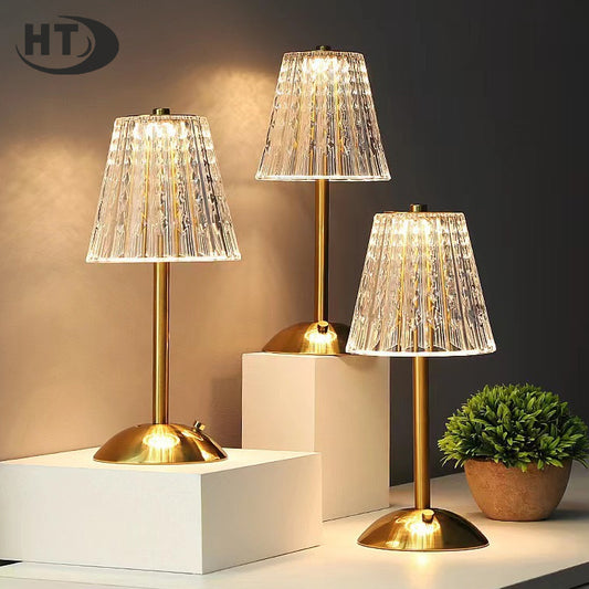 Lámpara de Mesa LED Creativa Recargable – Inalámbrica y Portátil, Ideal para Restaurante o Cena Romántica