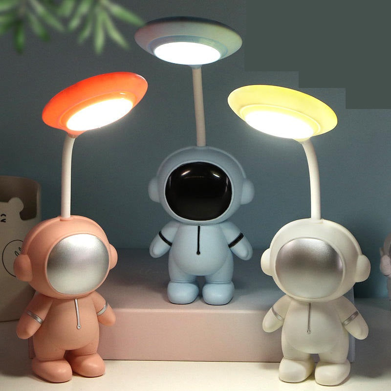 Lámpara de Mesa LED Recargable USB – Luz Nocturna de Astronauta Portátil