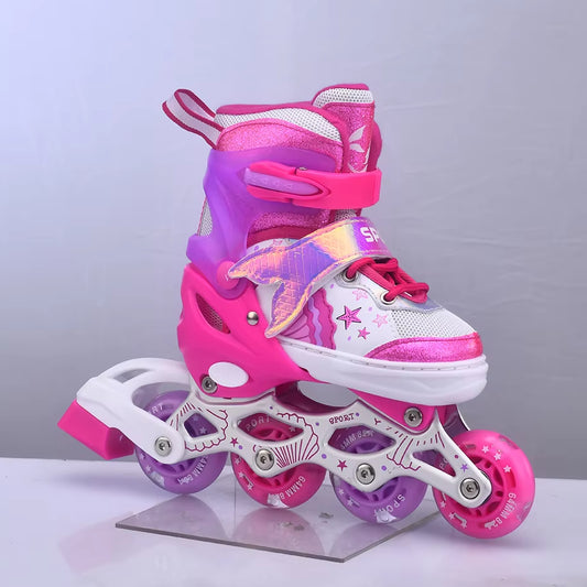 Patines en Línea para Niños – Ruedas Intermitentes de PU y Carcasa Suave de Alta Calidad