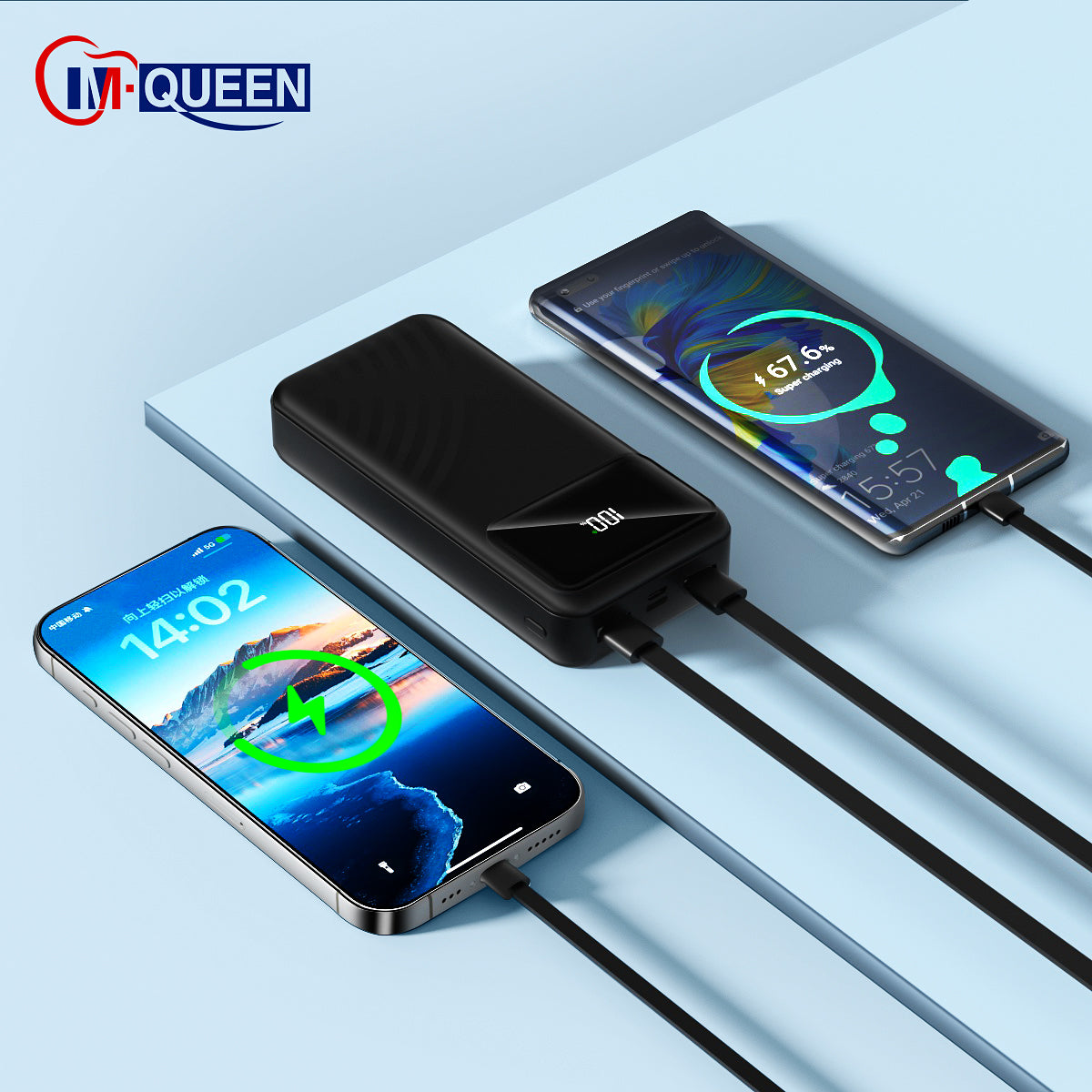 Power Bank 20000 mAh de Carga Rápida OEM con Logotipo Personalizado