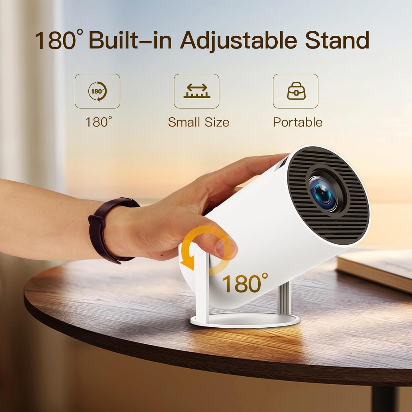 Proyector Nativo con WiFi y Bluetooth  – Cine en Casa de Alta Definición