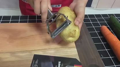Pelador Profesional de Frutas y Verduras  – Acero Inoxidable con Cuchilla