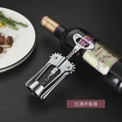 Sacacorchos de Acero Inoxidable Personalizado – Abridor de Vino Profesional