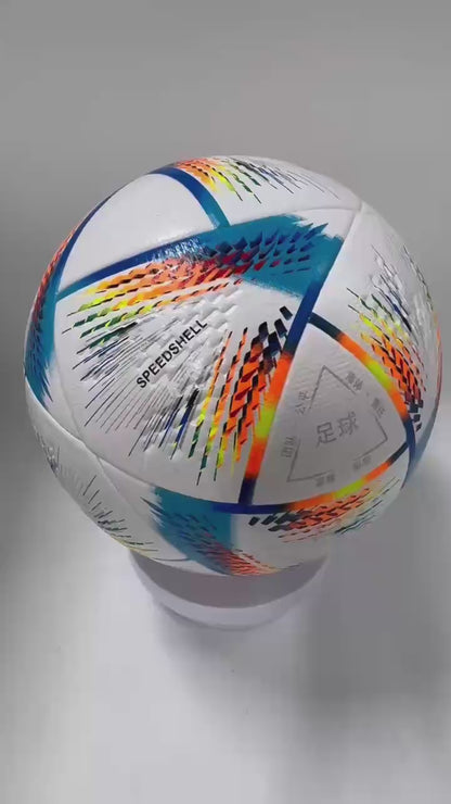 Balón de Fútbol Multicolor de Alta Calidad – Diseño Deportivo y Resistente para Entrenamiento y Juego