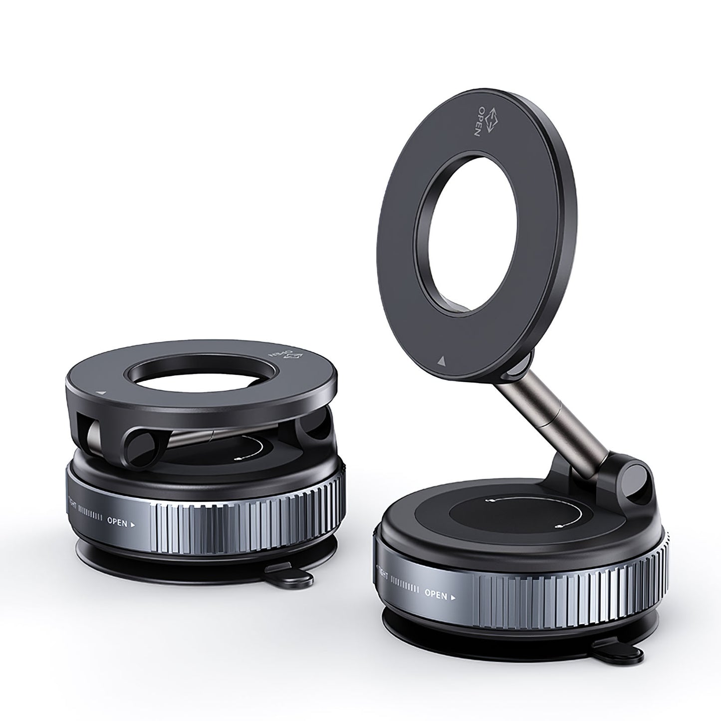 Soporte Metálico Universal 360° con Ventosa de Vacío